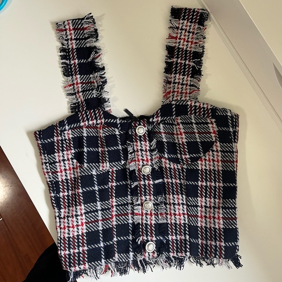 ZARA Tweed Croptop - Picture 1 of 4